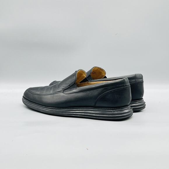 Cole Haan Shoes Mens 10.5 Black Leather Grand OS Loafers Slip On Dress Oxford main image 7